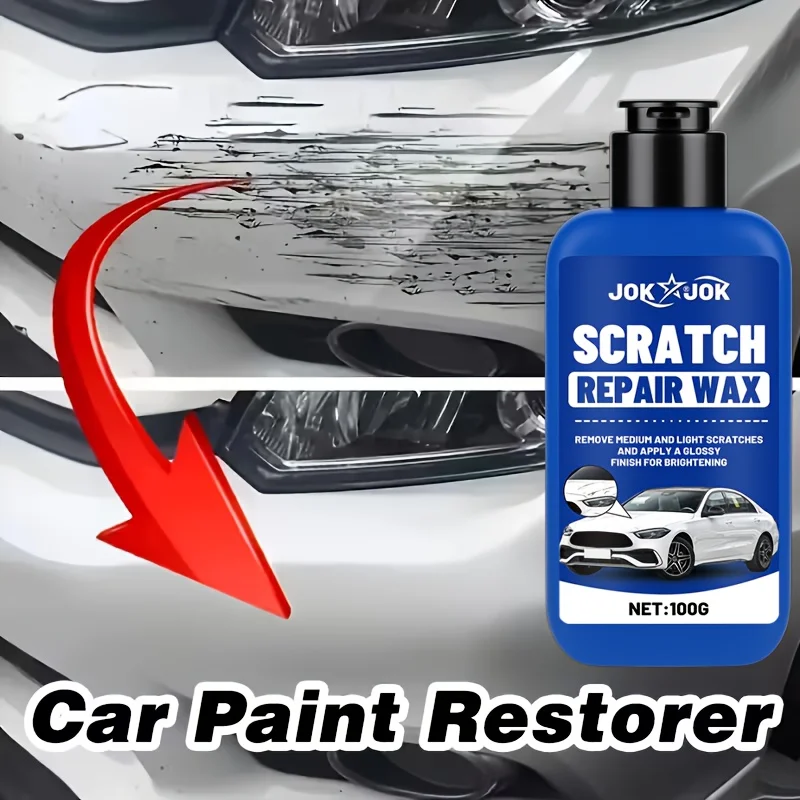 Kit de reparación de rayaduras de coche y juego de pulido, restaurar el brillo, adecuado para todos los colores de pintura, pulidor portátil, alta eficiencia, no abrasivo