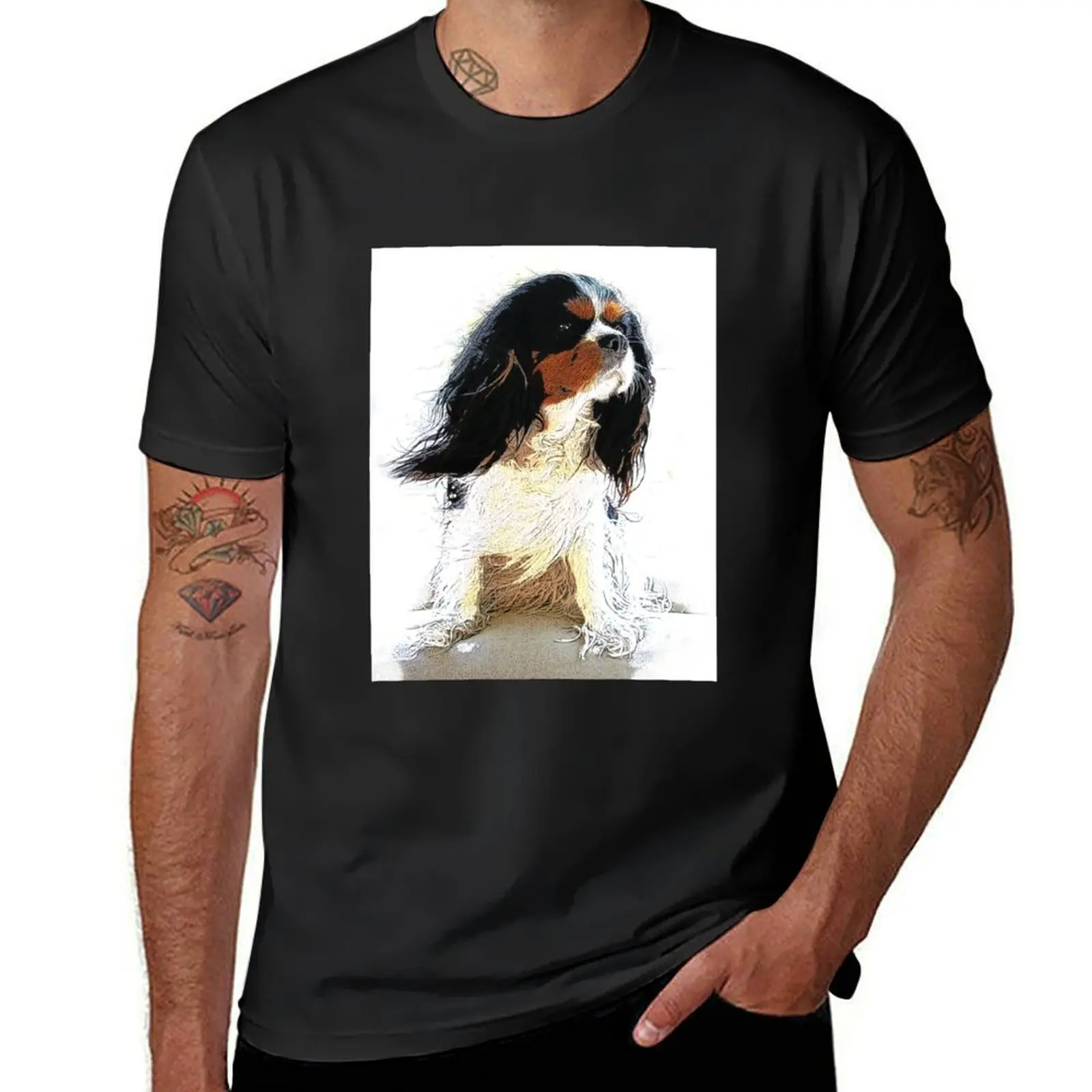 wind swept cavalier T-Shirt tops plus size tops vintage clothes mens t shirt