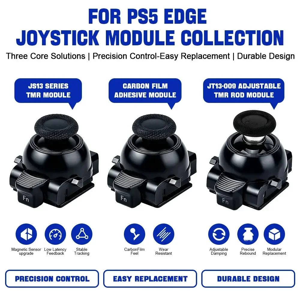 Durable Replacement Stick Module For PS5 Edge Controller TMR Joystick Adjustable Tension Module 3D Analog ThumbStick Anti-Drift