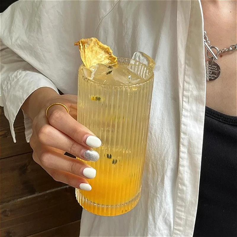 

Стеклянные стаканы в корейском стиле 250 мл/360 мл, бокалы для коктейлей, стаканы для мохито, стаканы для сока, бутылки для напитков, подарки на Новый год