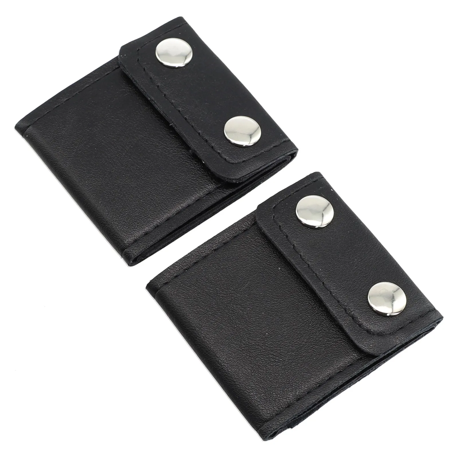 

New Useful Seat Belt Adjuster Positioner Clip 19.5cm X 5cm 2Pcs Kit Black PU Parts Replacement Shoulder Neck Strap