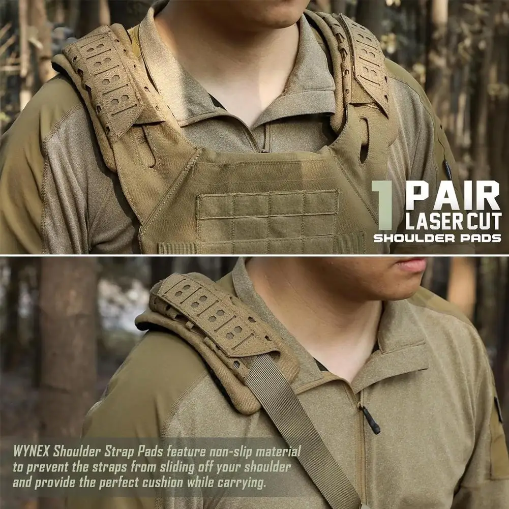 Outdoor Tactical Shoulder Pad, Breathable Tactical Sling Cushioning Non-slip Shock-absorbing shoulder strap pad