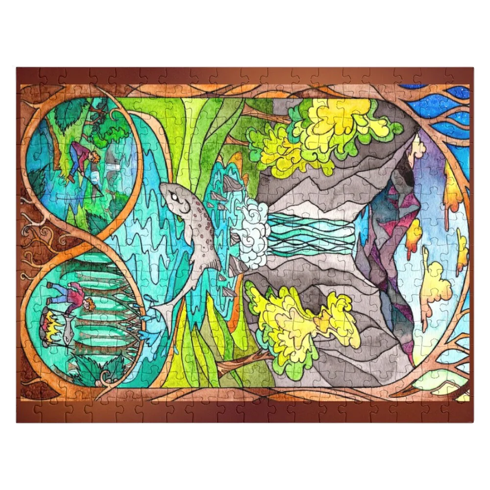 Salmon of Knowledge Jigsaw Puzzle Personalized Photo Gift Wooden Puzzle