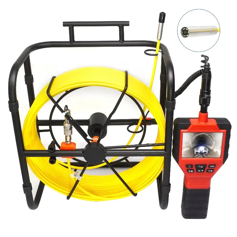 

Pipe Sewer Video Inspection Camera 30m 50m Underground Glassfibre Snake Tube Camera 8.5mm Lens Size Waterproof Borescope Camera
