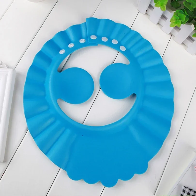 Shampoo Cap Baby Bath Visor Hat Adjustable Shower Protect Eye Water-proof Splashguard Hair Wash Shield for Infant Ear Protection