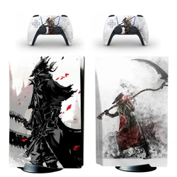 Game Bloodborne PS5 Disc Skin Sticker Decal Cover for Console and 2 Controllers PS5 Disk Skin Sticker Vinyl