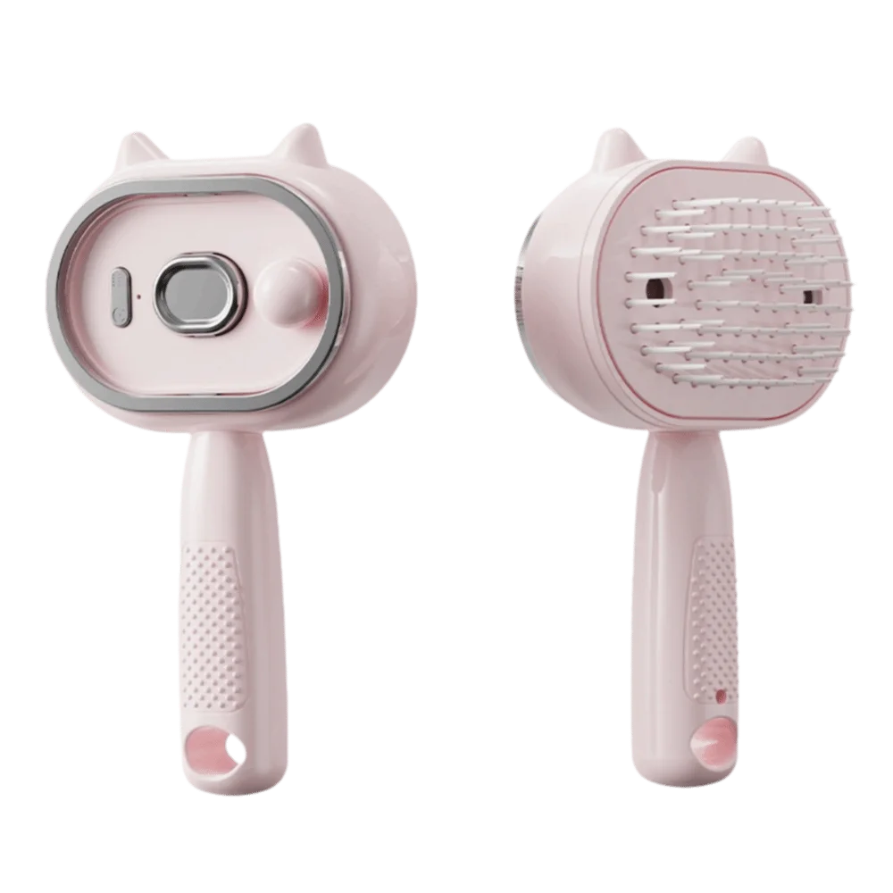 Multi-Function Red Light Spray Massage Comb Hair Care Portable Electric Spray Hair Brush Anti-Frizz Large Tank One-Key Clean