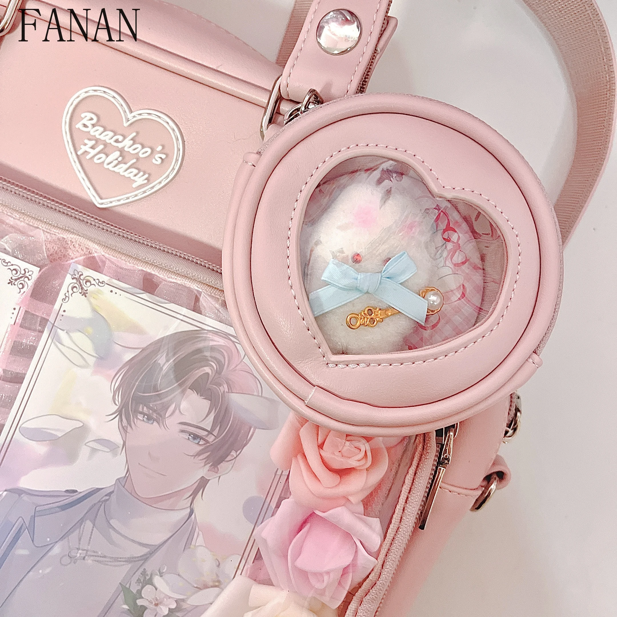 

Маленькие подвесные сумки для девочек, милый и милый модный кошелек с подвеской Love Kawaii, кошельки для монет Kawaii, женские кошельки в стиле Лолиты