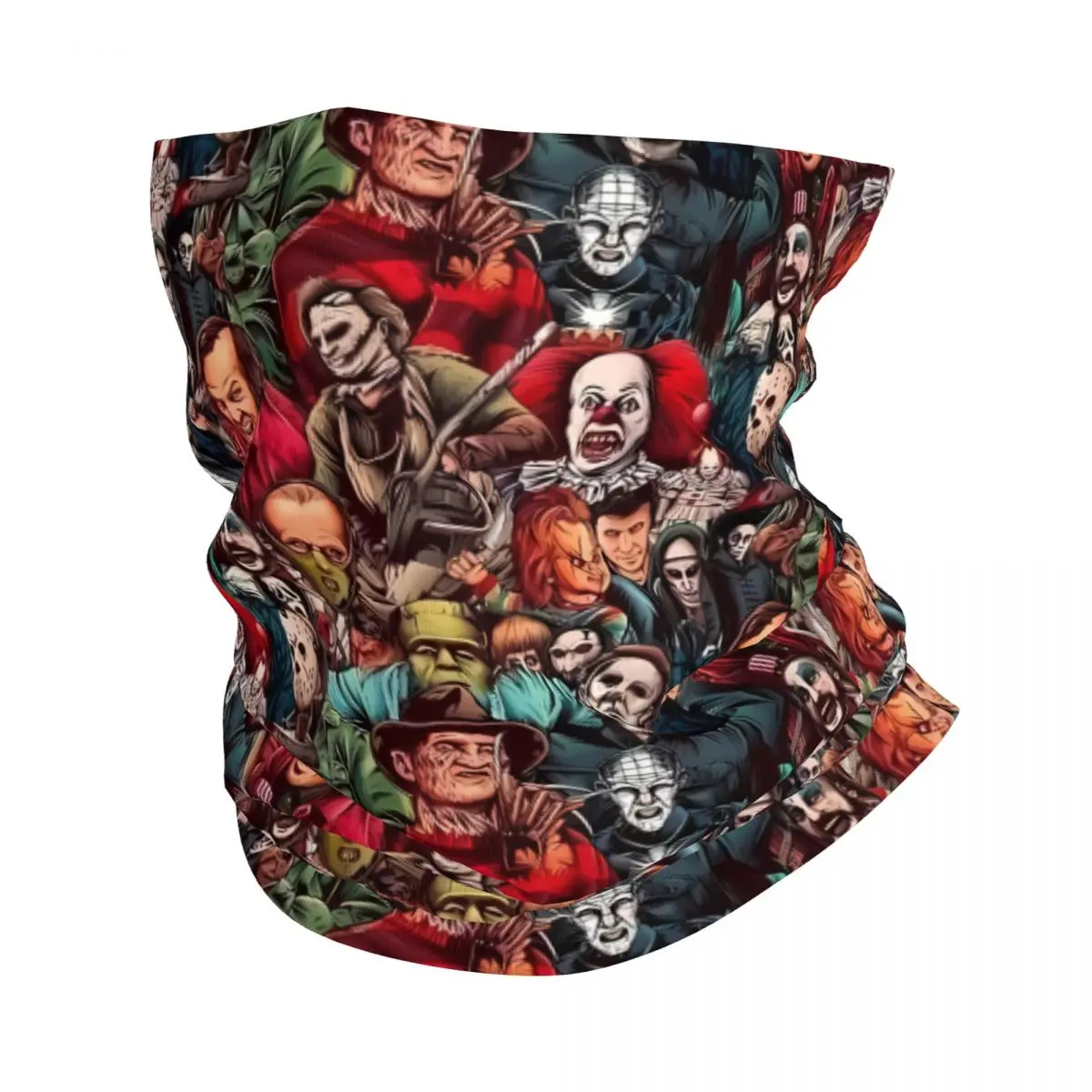 Horror Bandana Neck Cover Wrap Scarf Balaclava Cycling Unisex Adult Breathable