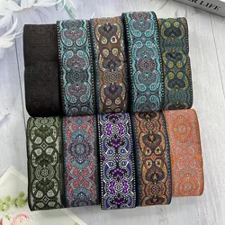 10yards/lots wide 5cm Woven Jacquard Ribbon Trims totem pattern for curtain and clothing accessory LS-2711