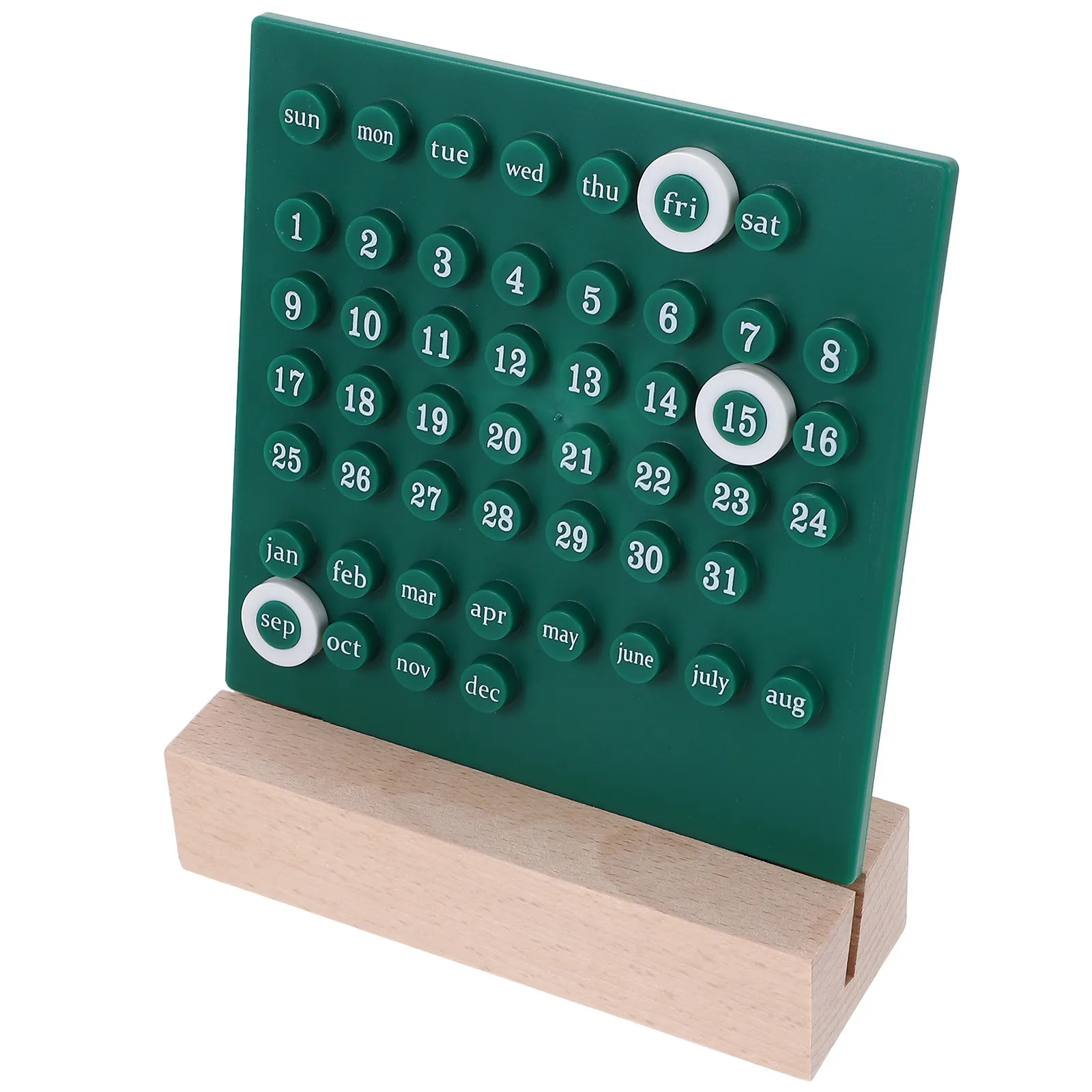 

Perpetual Desk Calendar Creative Movable Rings Lightweight Daily Use Desk Accessories Kawaii Home Office Date Display Decoration