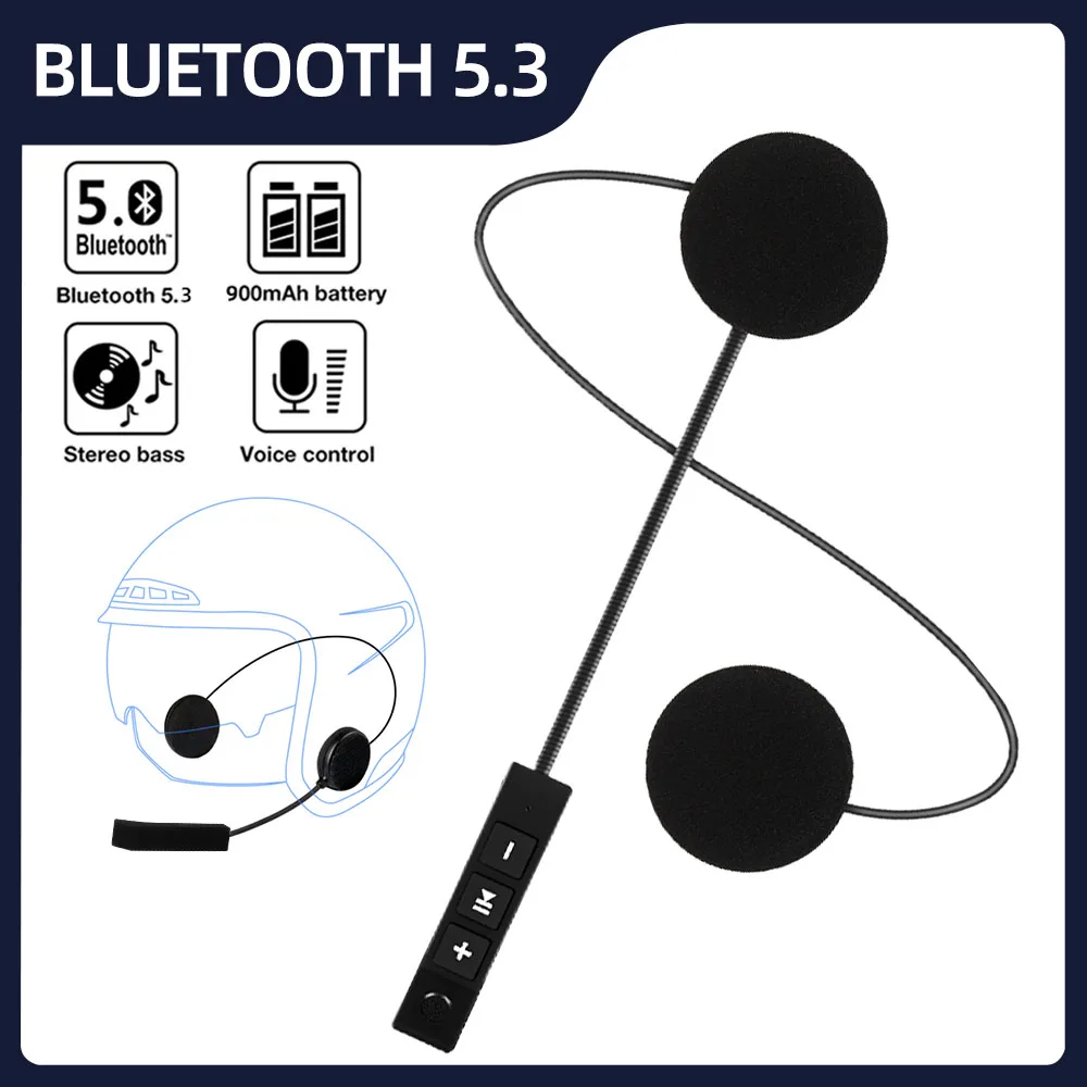 

Wireless Bluetooth Motorcycle Helmet Headset Speakers Earphone Hands-free Call Mp3 Music Player Motorcycle Headphone