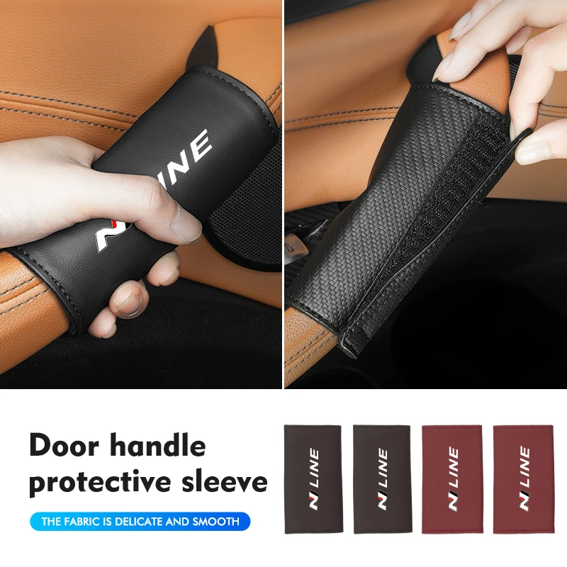 

Car Door Inner Handle Cover Door Handle Gloves Protector Case For Hyundai N Line Tuscon NX4 I20 I30 I10 Sonata Elantra