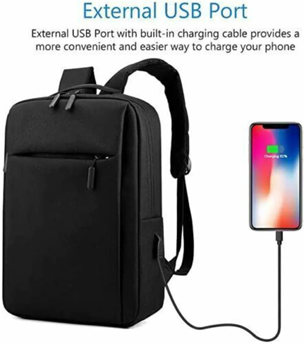 Multifunctional Usb Computer Bag Backpack Travel Shoulder Bag School Bag Unisex Backpack Large Capacity Backpack