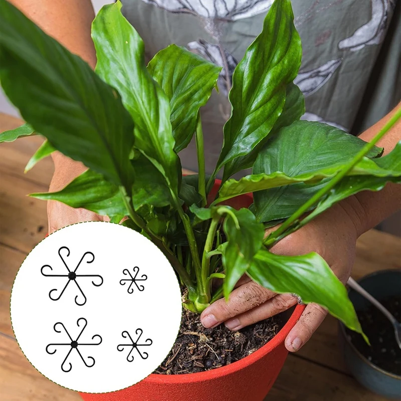 12Pcs Plant Stem Support 4 Sizes Flower Plant Stem Hook Stakes Trellis Plants Climbing Rack For Different Plantfor