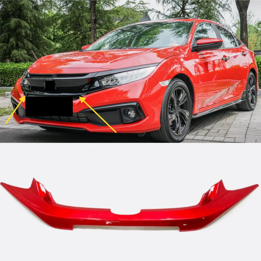 

For Honda Civic 10th generation 2016-2020 car front bumper grille decorative strip