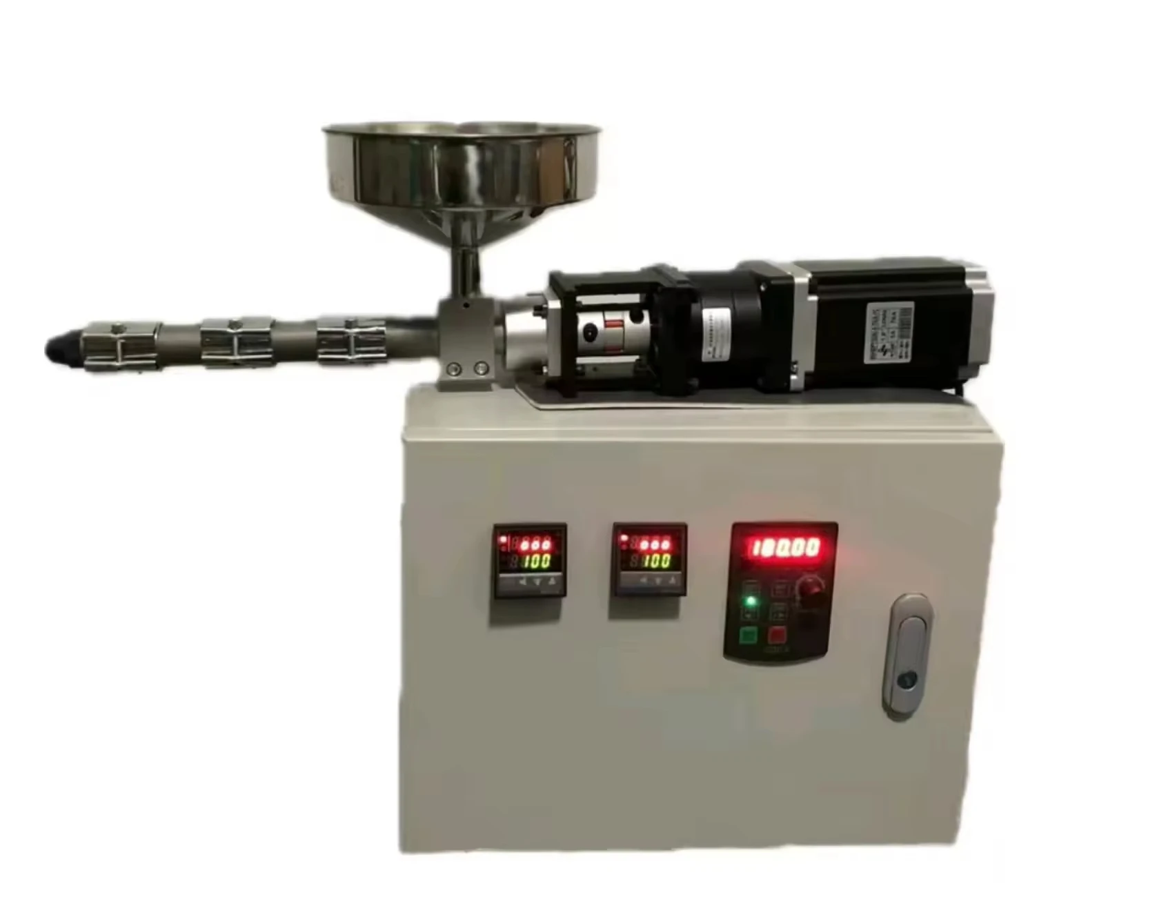

Single Screw Mini Lab Plastic Extruder Machine with Motor for PP ABS PA PC PVC 220V 1-Year Warranty
