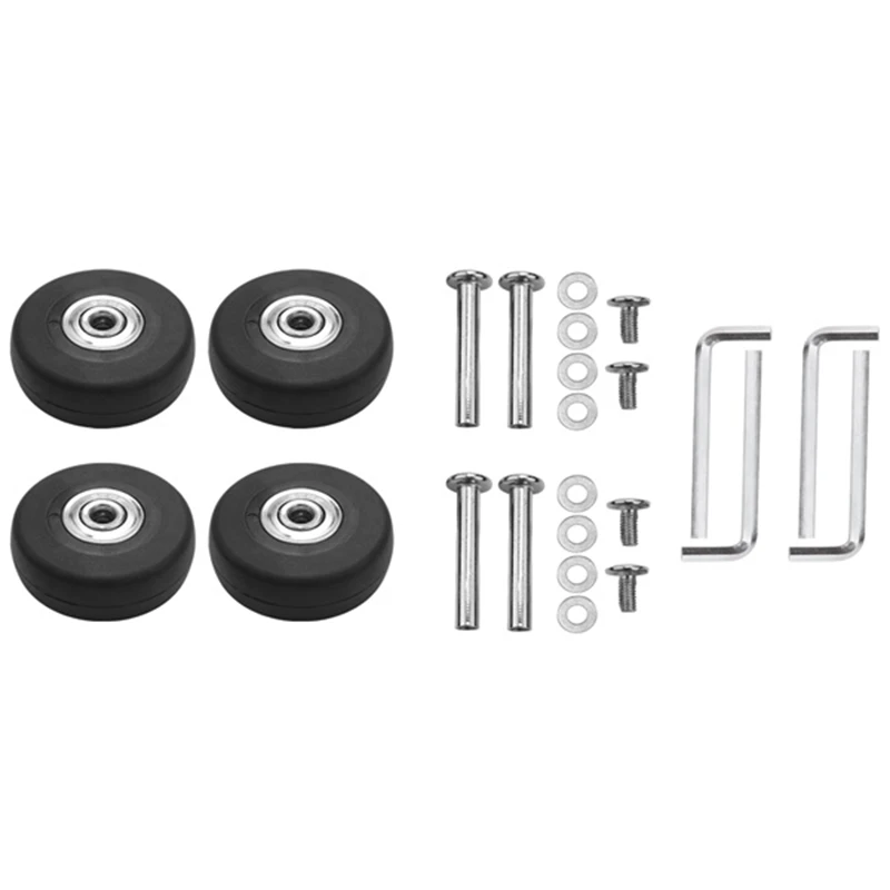 OD 50Mm 12 Sets Of Luggage Suitcase Replacement Wheels Axles Deluxe Repair Tool