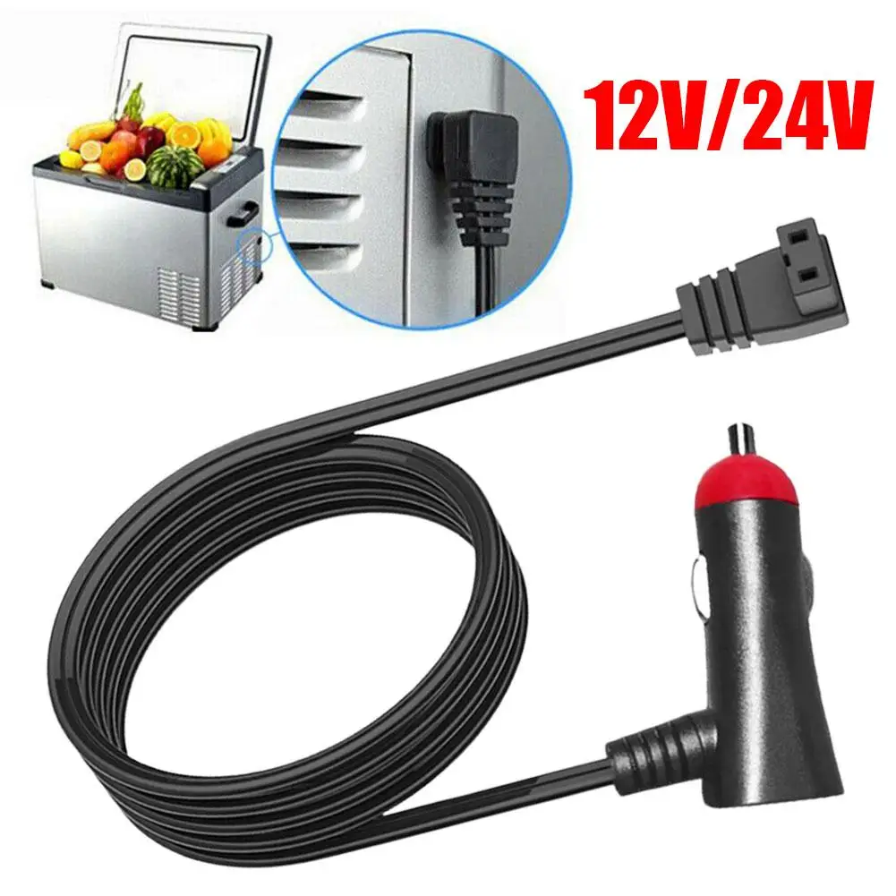 

2/3/4m Car Cigarette Lighter Cable 16awg Car Refrigerator Car Heater Cable 12-24v Power Refrigerator Cooler Cables Extensio H0m4