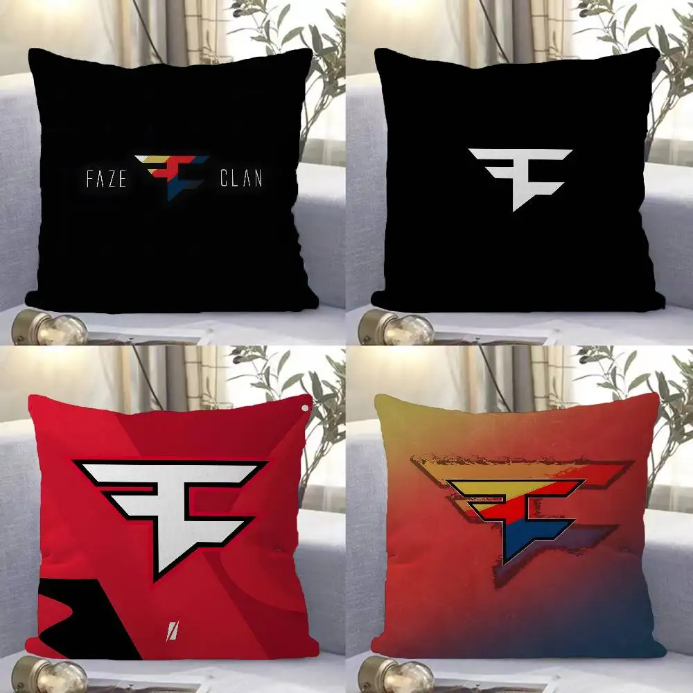 F-FaZe C-Clan Logo Pillow Gift Home Office Decoration Bedroom Sofa Car Cushion Cover case 45x45
