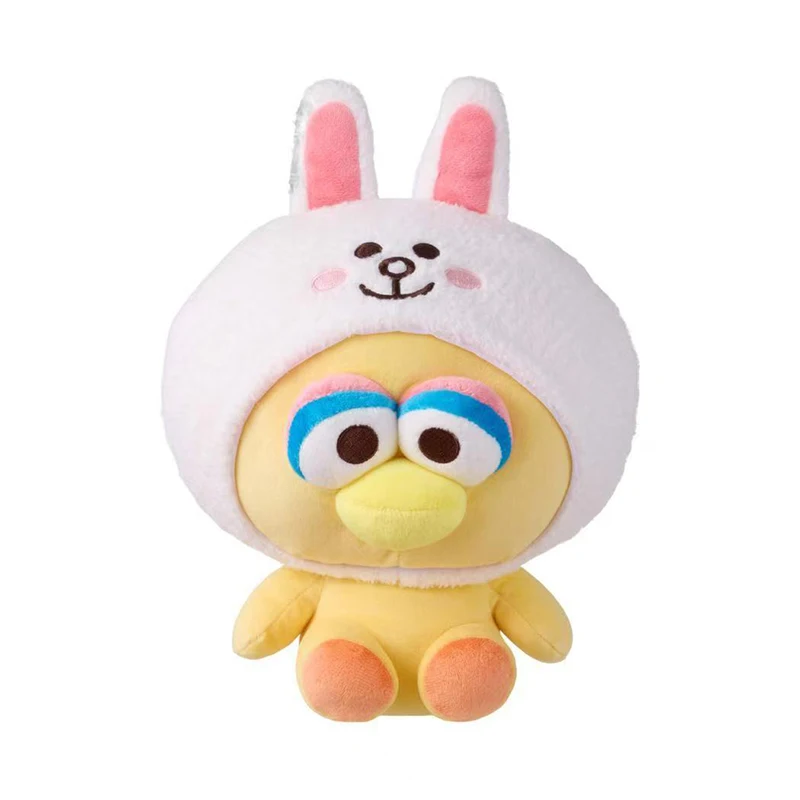 ラインフレンズ×MINISO ドール No. 8/10 シッティングシリーズ人形 かわいいインテリア装飾枕 ギフトおもちゃ コレクターズアイテム