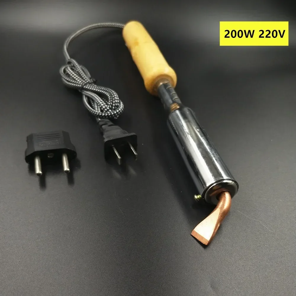 220V Heavy Duty Electric Soldering Iron 50W 75W 100W 150WHigh Power Soldering Iron Chisel Tip Wood Handle FreeShip