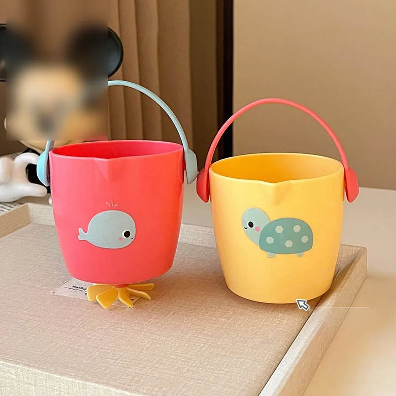 Mini Śliczne Zabawki do Kąpieli na Baby Shower, Zabawne Zabawki Łazienkowe do Wanny, Mini Dzbanek z Przeciekającą Wodą, Zabawki Plażowe, Zabawki Prysznicowe, Kubeczki do Zabawy w Wodę dla Dzieci