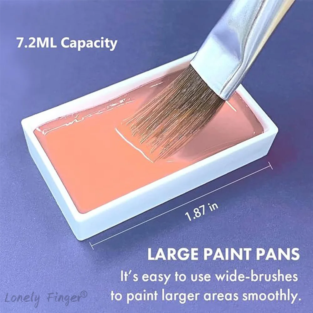 10 stks 7.2 ML Lege Aquarel Pannen voor Kuretake Aquarel Verf Vullingen, gigantische Verf Pannen voor Aquarel Gouache Paletten