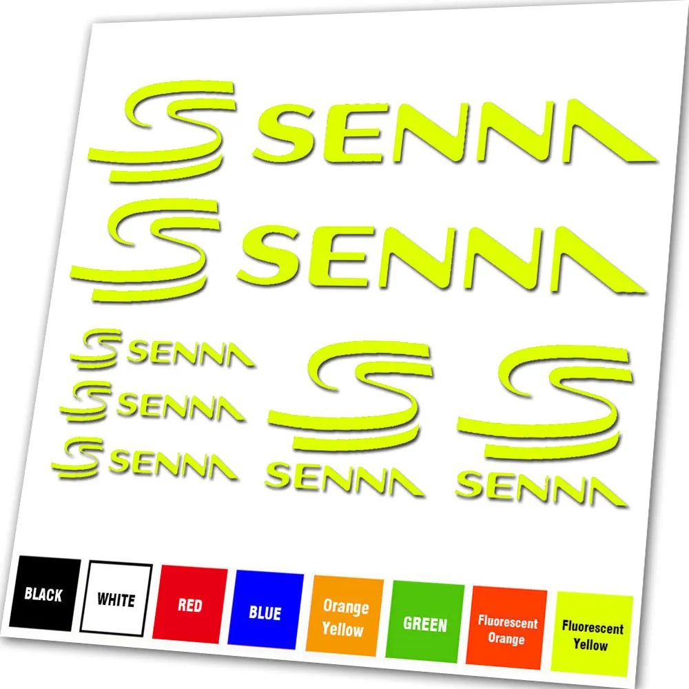 For SENNA VINYL STICKER VINYL CAR TUNING STICKER ADHESIVES MOTORCYCLE