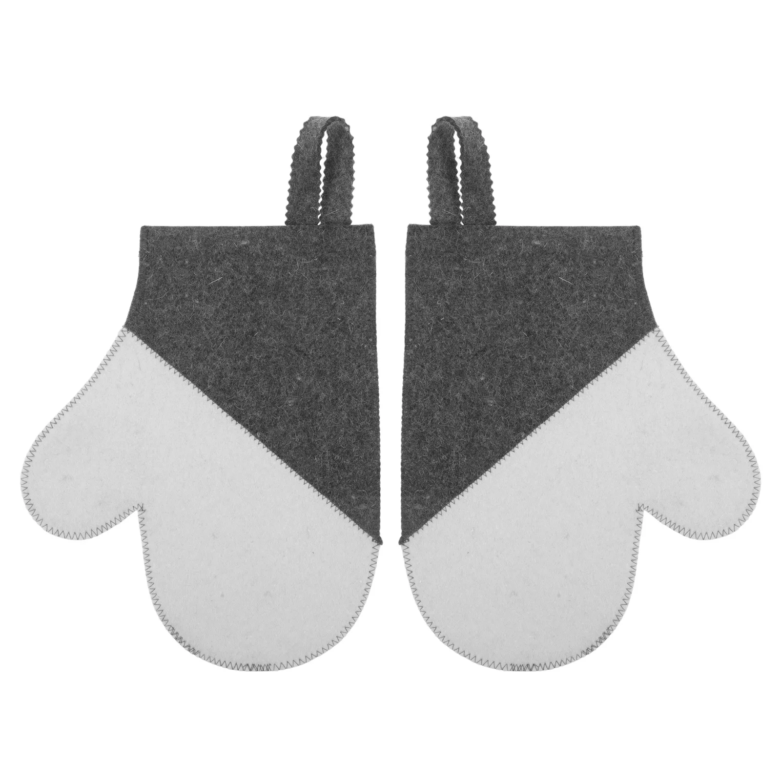 

2Pcs Felt Sauna Gloves Premium Heat Insulation Thickened Breathable Hand Protection for Steam Room Spa Sauna Sessions