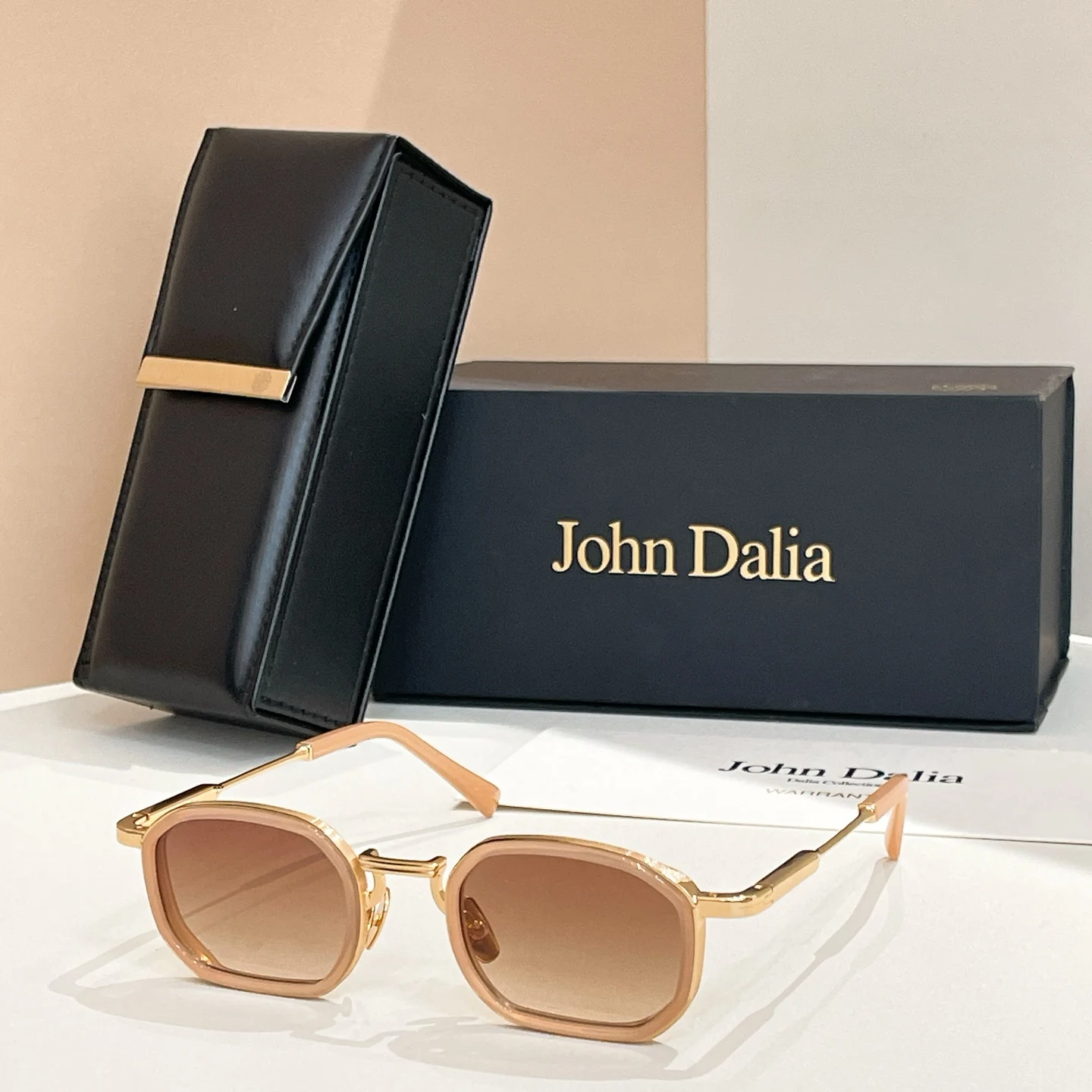 Luxe Designer Voor JOHN DALIA JD JEAN Vintage zonnebril UV400 Hoge kwaliteit modebril voor mannen en vrouwen met doos