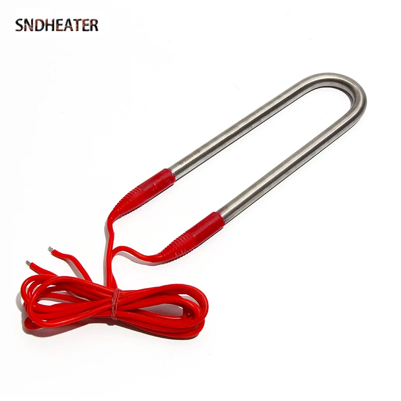 

SNDHEATER 12 В Электрический водонагревательный элемент 110 мм x 65 мм U-образный погружной нагреватель 50 Вт 100 Вт 150 Вт 200 Вт 1 м провод для бассейна