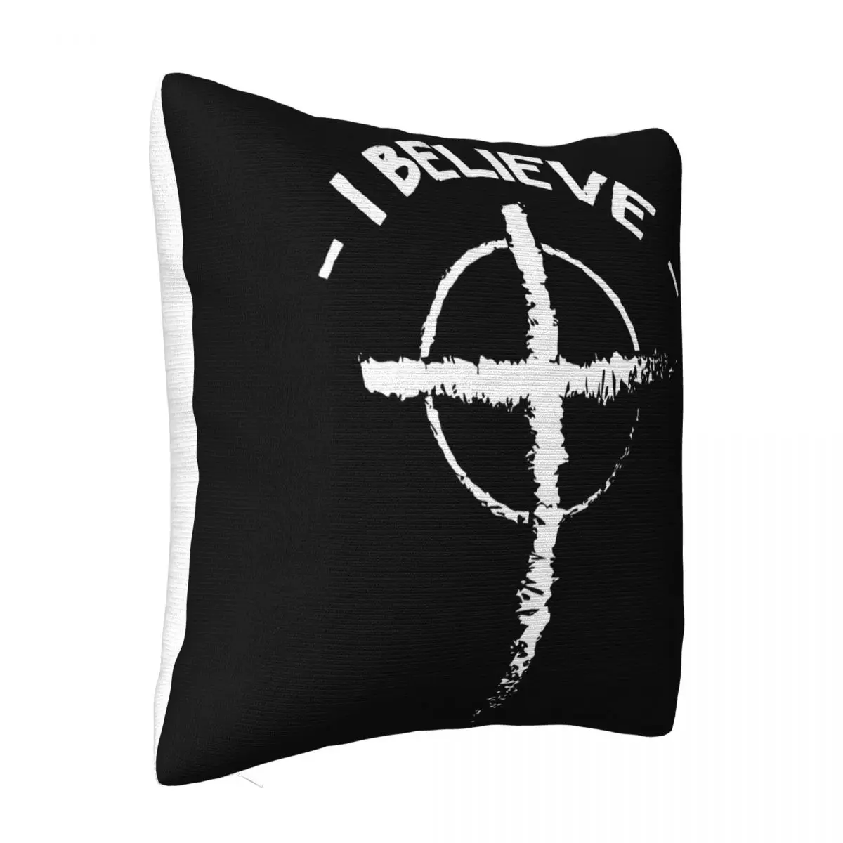 I Believe Holy Cross Jesus Christian God Religious Faith Fun Mens Swea Swe Pillow Case