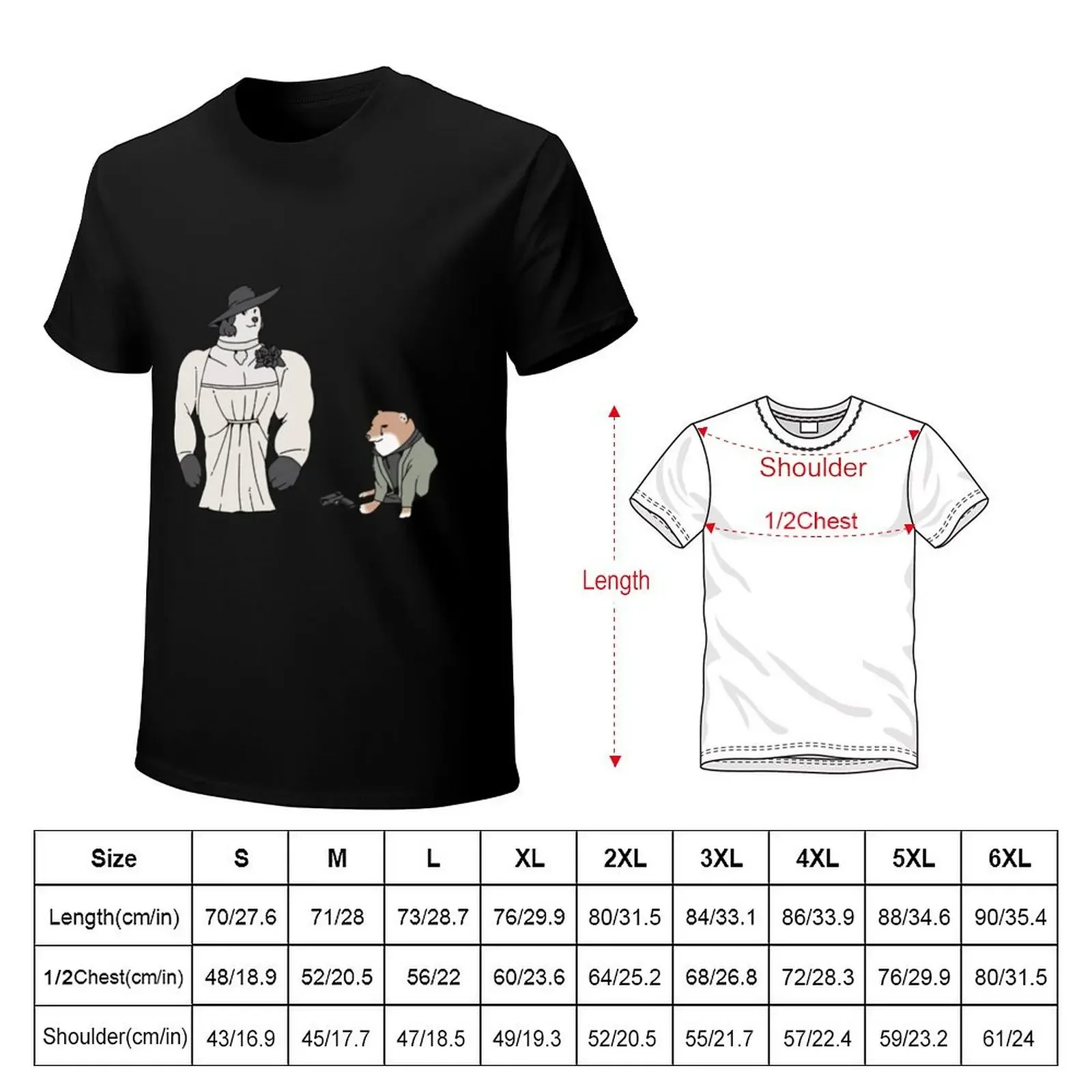 Lady Dimitrescu funny meme Resident gift Resident T-Shirt anime figures boys whites black t-shirts for men