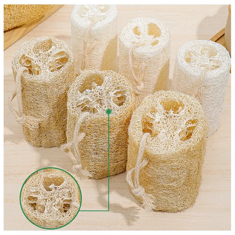 1/2/3pcs Natural Loofah Washing Brushes Luffa Loofa Bath Body Shower Sponge Kitchen Cleaing Scrubber Bathroom Accessories