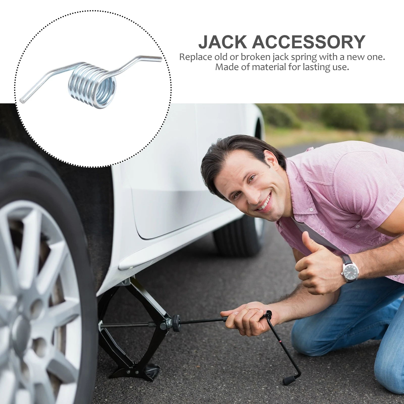 

3pcs Hydraulic Spring Replacement Horizontal Jack Spring Parts for 3-4Ton Floor Handle Trailer Car Accessories