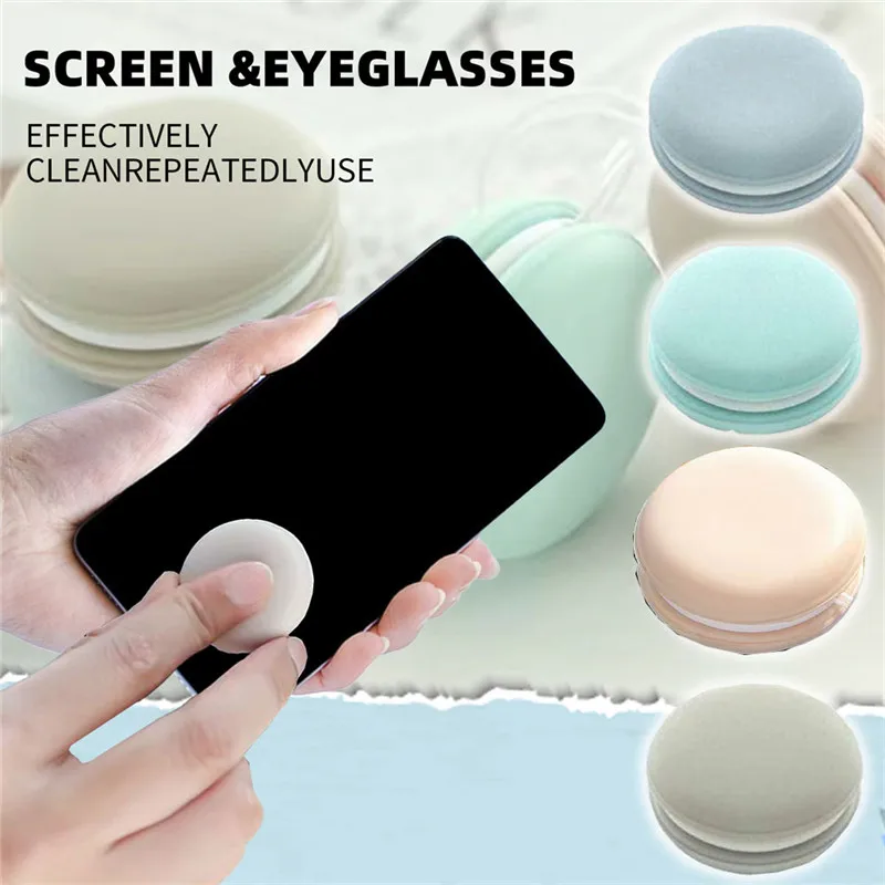 BalleenShiny Cute Phone Screen Wipe Macaron Phone Screen Glass Cleaner Reusable Phone Screen Glass Cleaner Phone Cleaning Tool