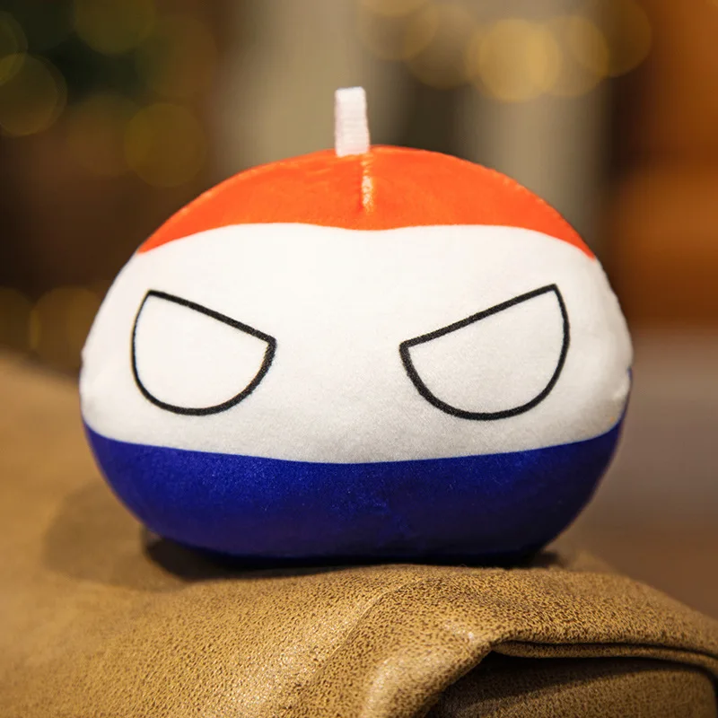 10cm piłka wiejska pluszowa zabawka Polandball torebka wisiorek wiejskie kule wypchana lalka zabawka prezenty świąteczne dla dzieci