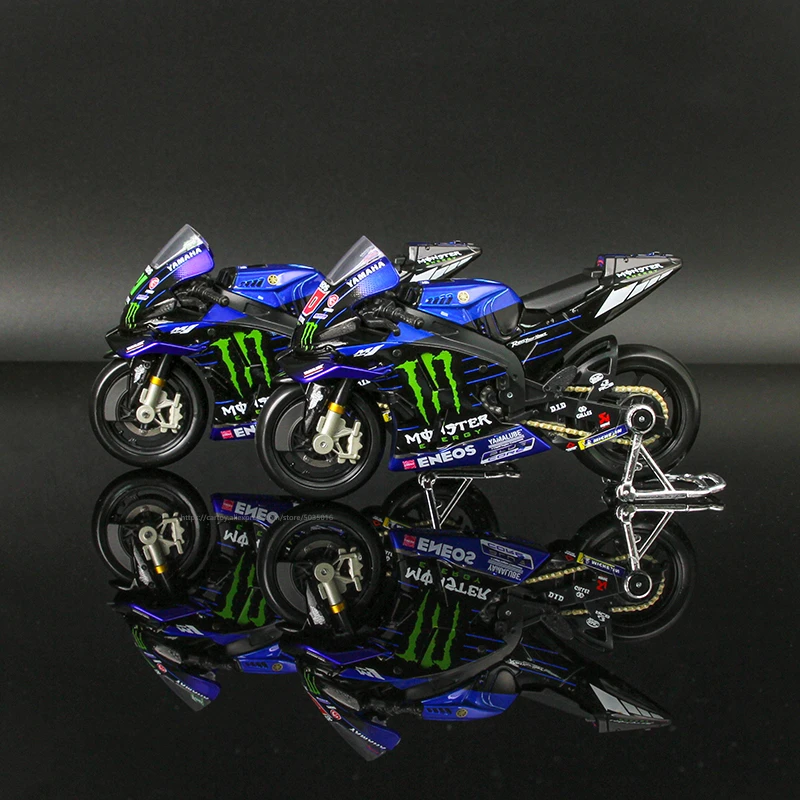 Maisto 1:18 2022 Yamaha Factory Racing Team #21 Morbidelli #20 Quartararo Licensed Simulation Alloy Motorcycle Model Collecti