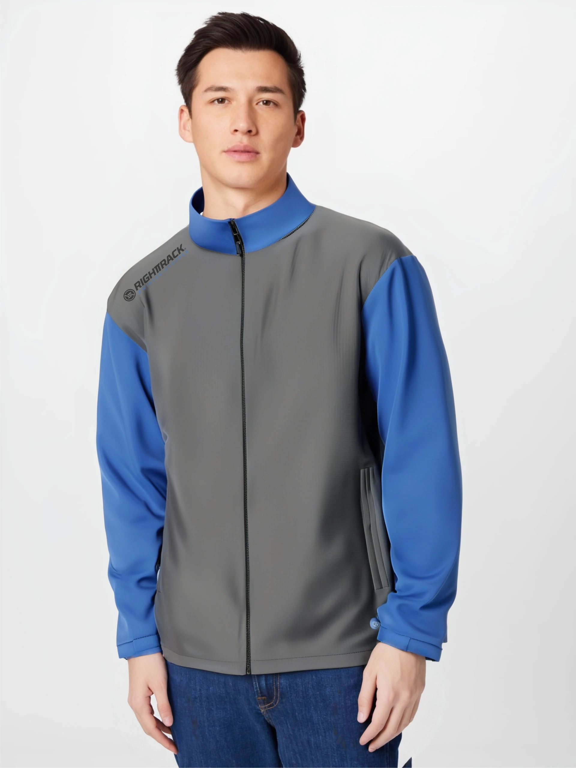 Men\'s Winter Jacket Skiing Thermal Fleece Windproof Coat Running Lightweight Warm Colorful Outdoor Clothing RIGHTTRACK Apparel