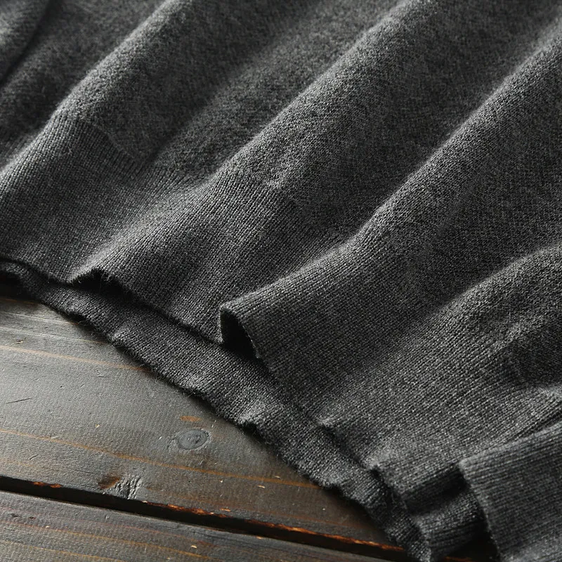 Image 4: Une petite quantité de marchandises de qualité! 100! Laine! Pull en tricot doux et ajusté à col rabattu pour l'automne et l'hiver – Nouvelle collection