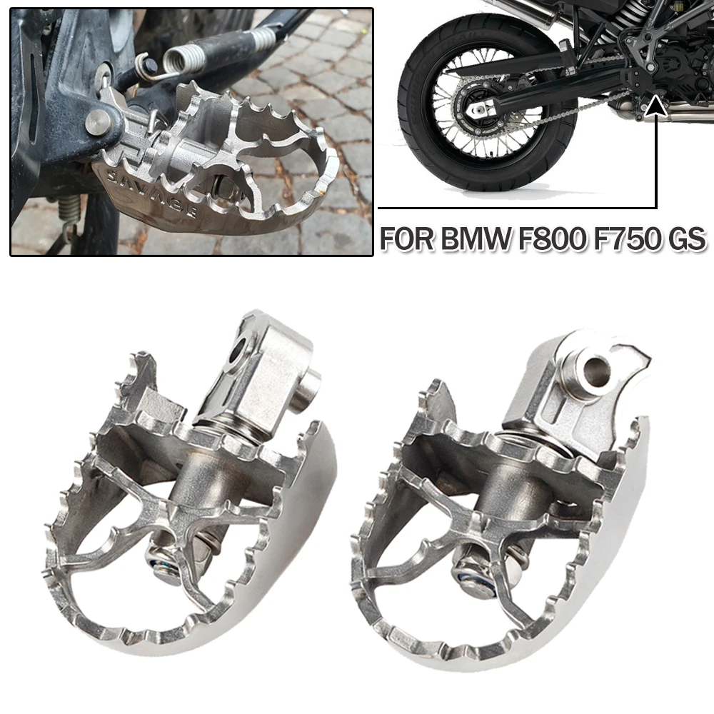 Motorcycle Front Driver Footpegs Wide Foot Peg Rest Rotatable Pedal For BMW F800GS F700GS G650GS F 800 700 650 F800 F700 F650 GS