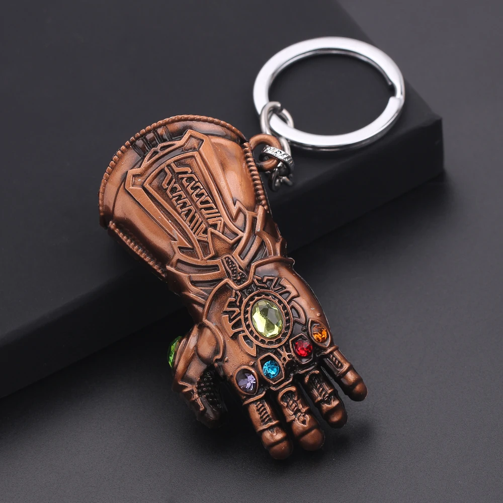 Marvel Avengers keychain Infinity Thanos Gauntlet Glove Keychain Move Key Ring For Gift Chaveiro Key chain Jewelry Porte Clef