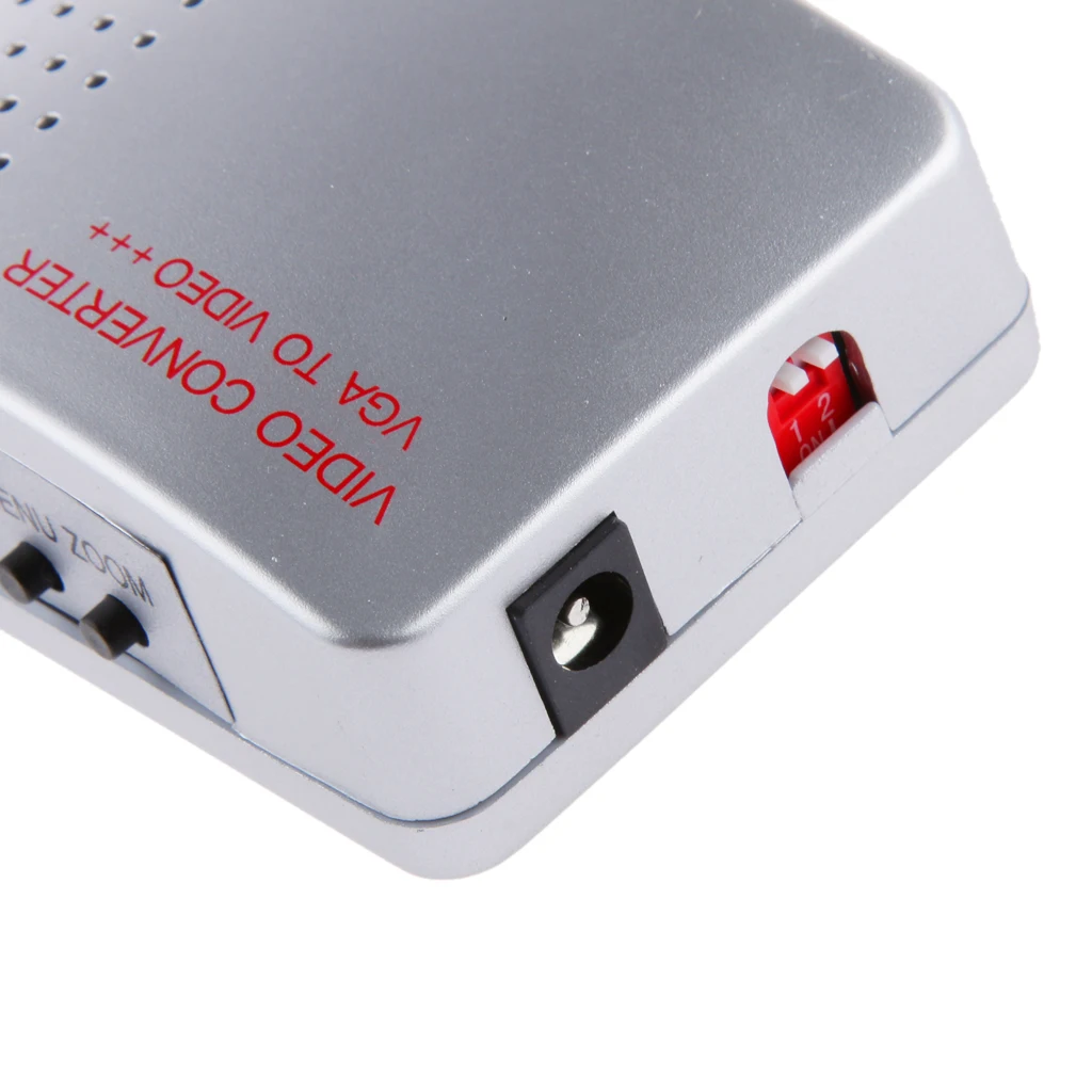 Компьютерный адаптер VGA в TV AV композитного преобразователя S-Video Box ПК Ноутбук Mac