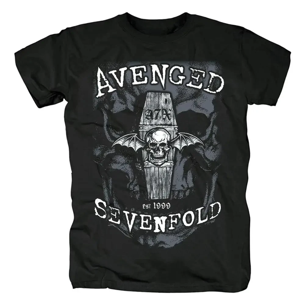 men Harajuku Metalcore Avenged Sevenfold Rock T Shirt Hip Hop Streetwear T Shirt Heavy Metal Plus Size T Shirt Women 62446
