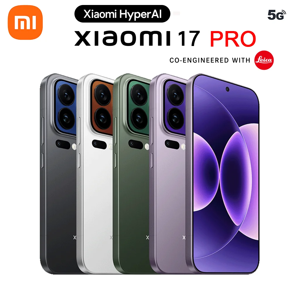 Brand New Xiaomi 17 Pro Smartphone Snapdragon 8 Elite Gen5 6300mAh Battery 100W Hyper Charge 6.3