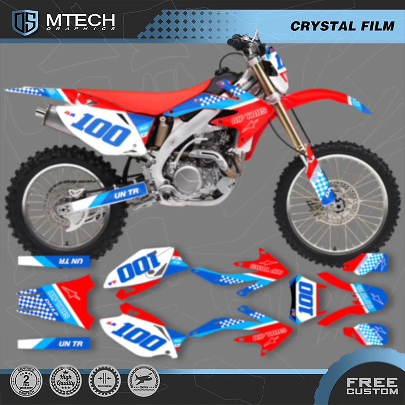 

DSMTECH Custom Motorcycle Graphics Adhesive Decals Stickers Kits for HONDA CRF450X 2005 2006 2007 CRF 450X 2008-18
