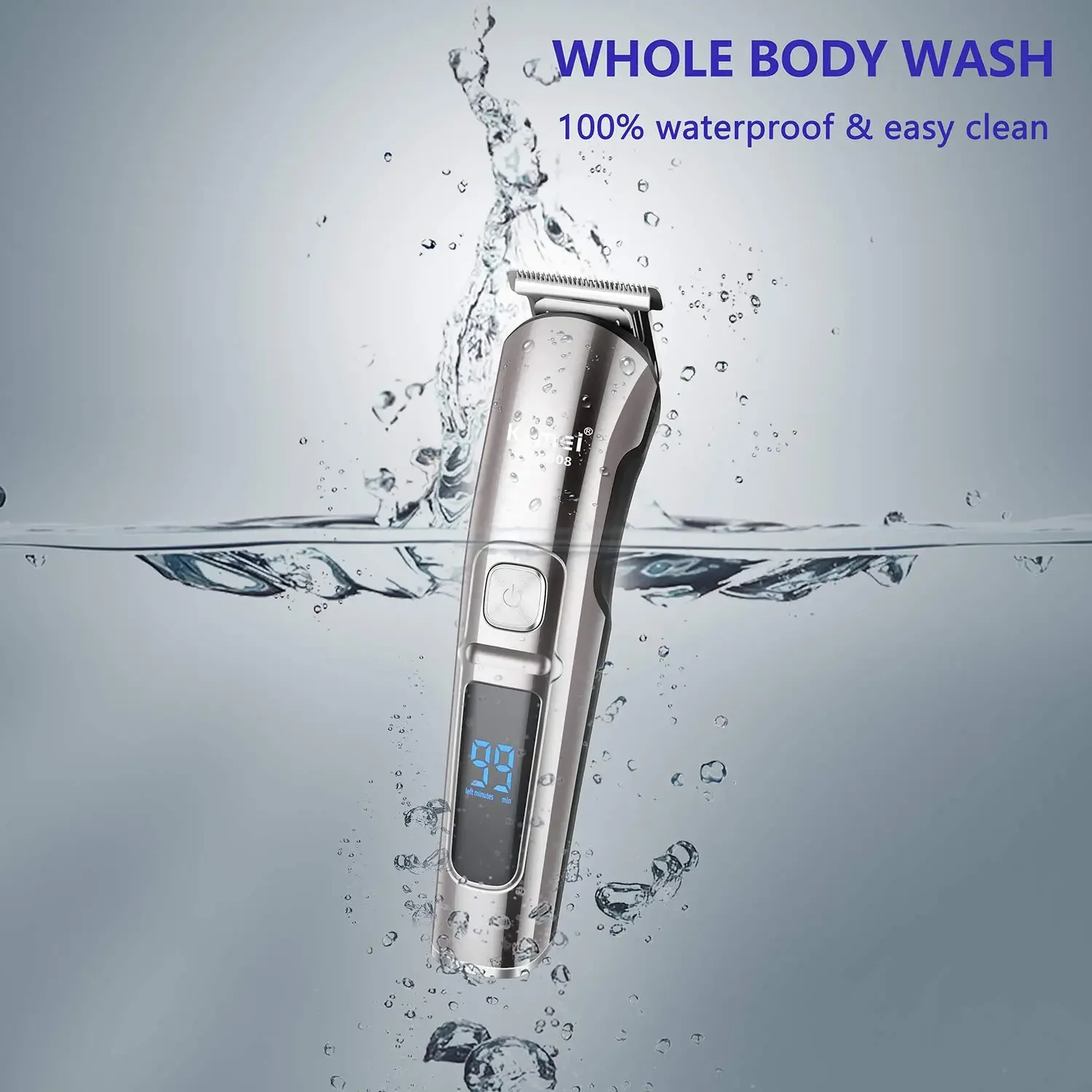 Kemei Professional Multifunction Beard Hair Trimmer Waterproof 6 In 1 Hair Clipper Electric Razor For Men Grooming Kit KM-8508 view 5