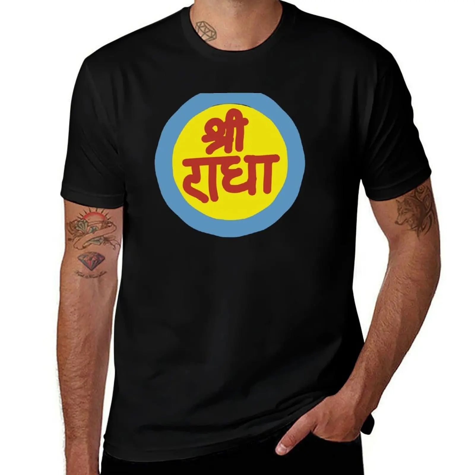 

graphic slim t luxury T-Shirt for high shirts t t fit Radha mens man brand quality Vrindavan shirts man shirts Sri