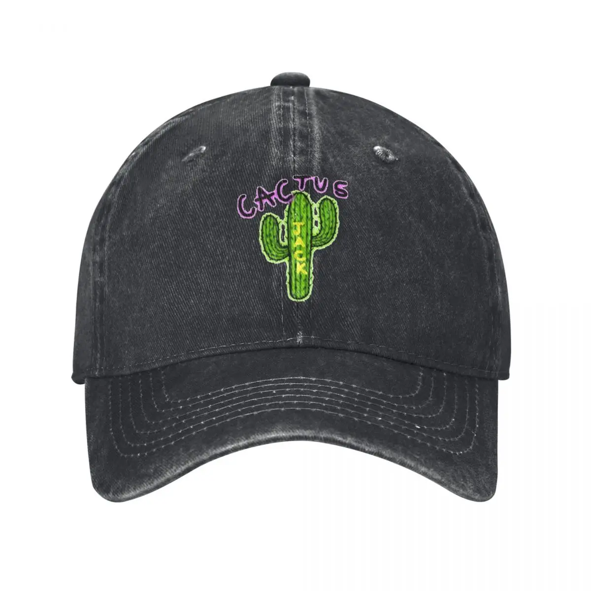 Green Cactus Jack Denim Baseball Cap Singer Hunting Camping Hip Hop Hats Summer Couple Women y2k Retro Sunscreen Baseball Caps